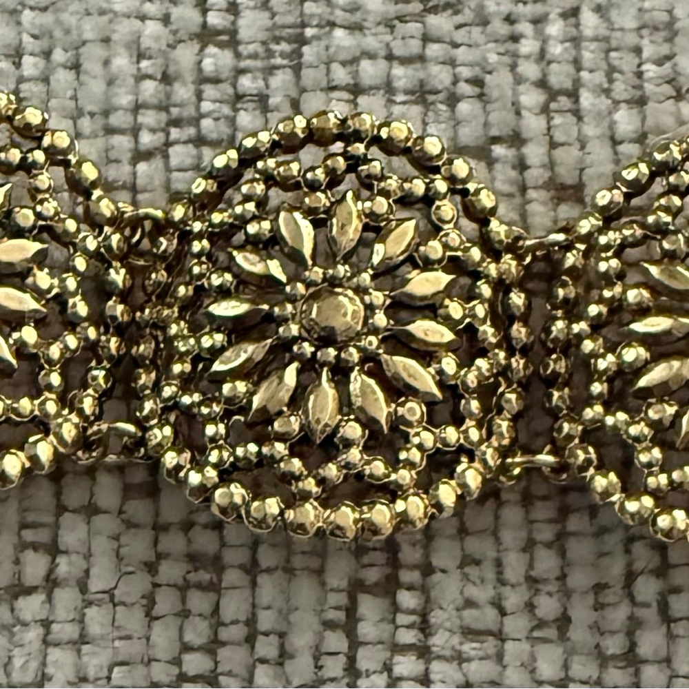Gold Filigree Statement Bracelet